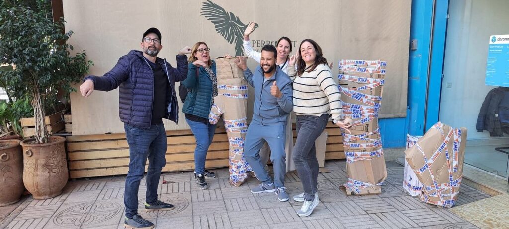 Tourists enjoying their tour in Morocco with a hired driver